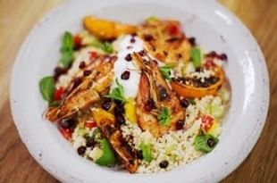 Moroccan Prawns with Fluffy Couscous 