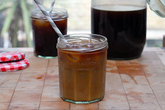 cold brew coffee drink with ice