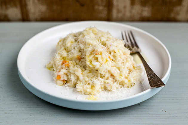 risotto recipe with cheese grating