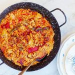 smoked paprika rice dish with vegetables