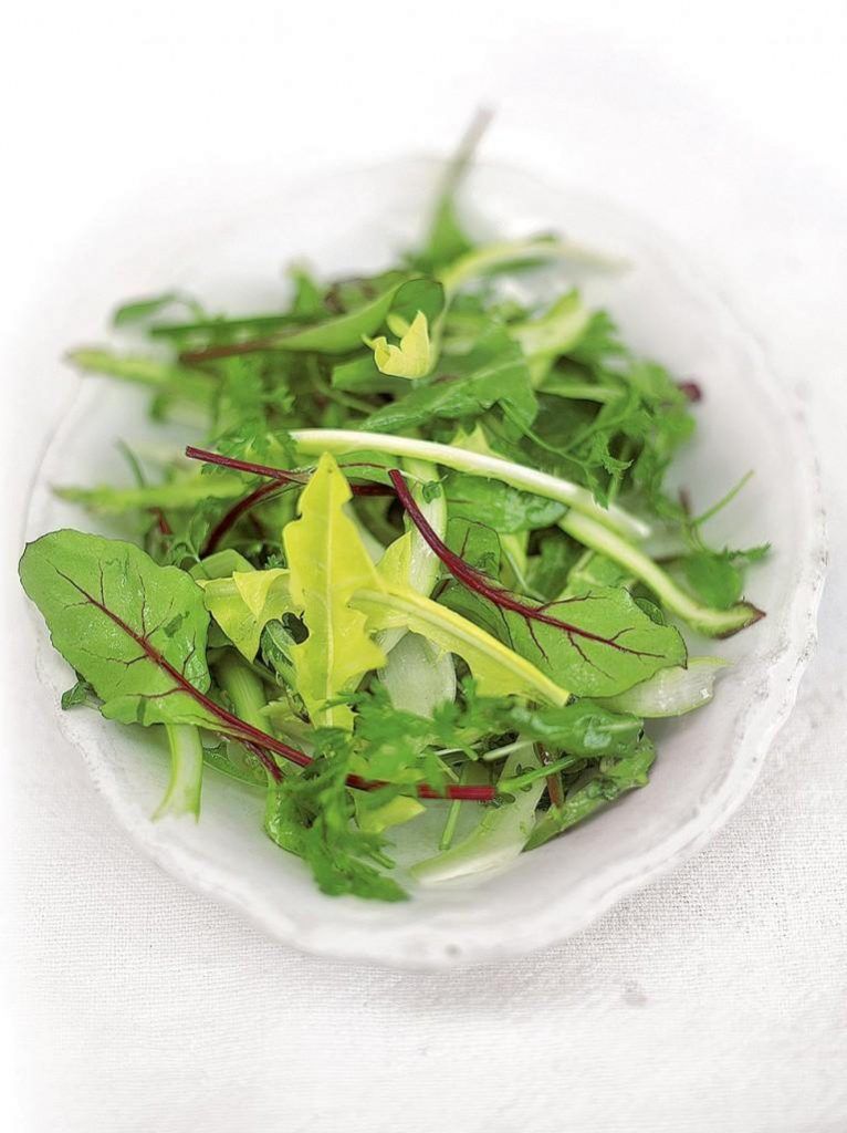 Simple green side salad