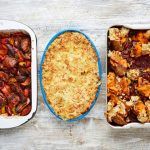 roast tray bake dinners - roasted veg, roasted shepherds pie