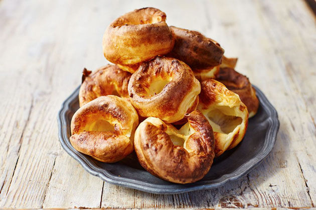 yorkshire puddings on a plate