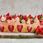 Jamie's top Wimbledon recipes - Royal roulade sponge topped with with strawberries and cream