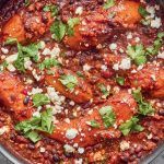 Batch-cook recipes - sweet potato chilli in a pan