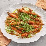 Best carrot recipes - bowl of roasted carrot salad