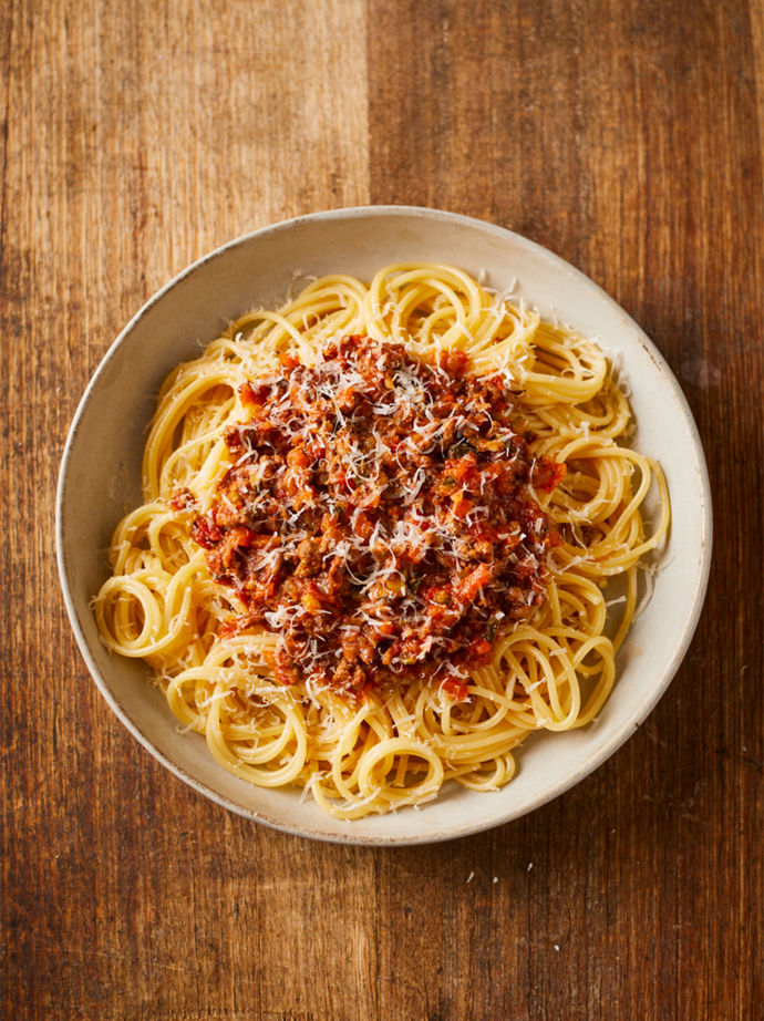 A bowl of spaghetti Bolognese from Jamie's children's book Billy & The Giant Adventure