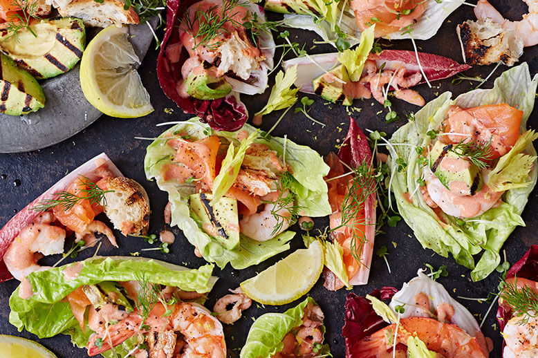 Christmas recipes for Australia - bloody mary seafood platter