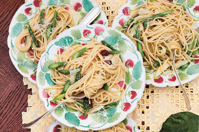 Asparagus linguine - Jamie Oliver recipe