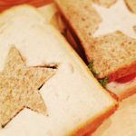 sandwiches with stars cut into them