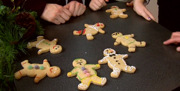 gingerbread men decorated