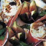 Valentine's Day recipes - fig salad with cheese and ham