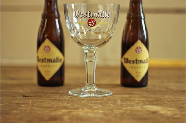 2 bottles of westmalle Belgian beer