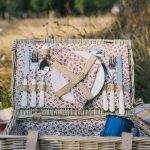 picnic set in a picnic basket