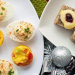 a selection of vegetarian canapes