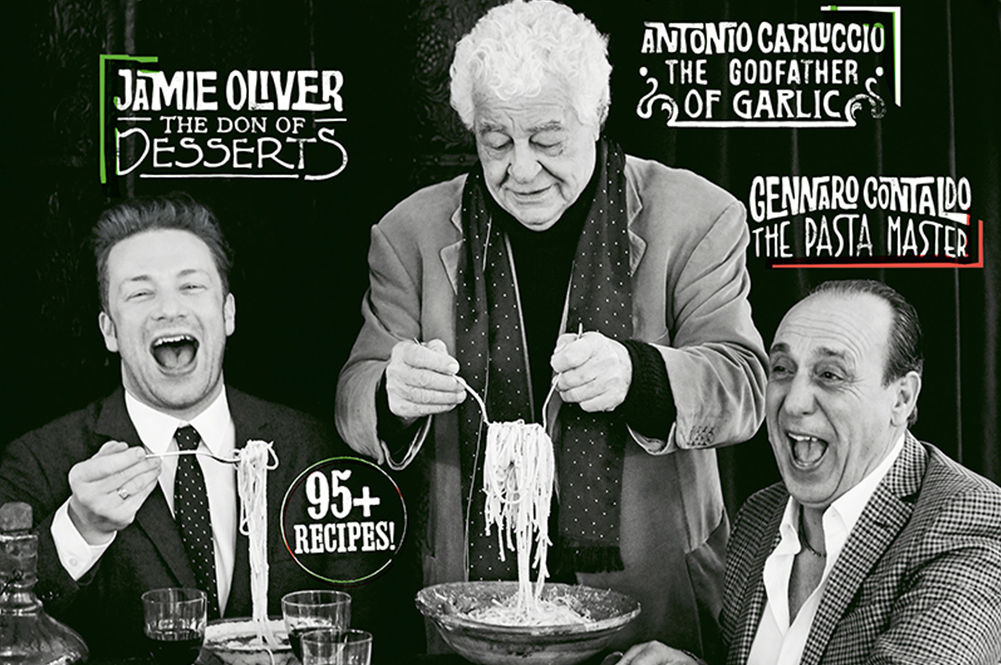 Italian issue magazine with Jamie Oliver, Antonio Caluccio and Gennaro Contaldo