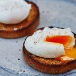 healthy food poached eggs on toast
