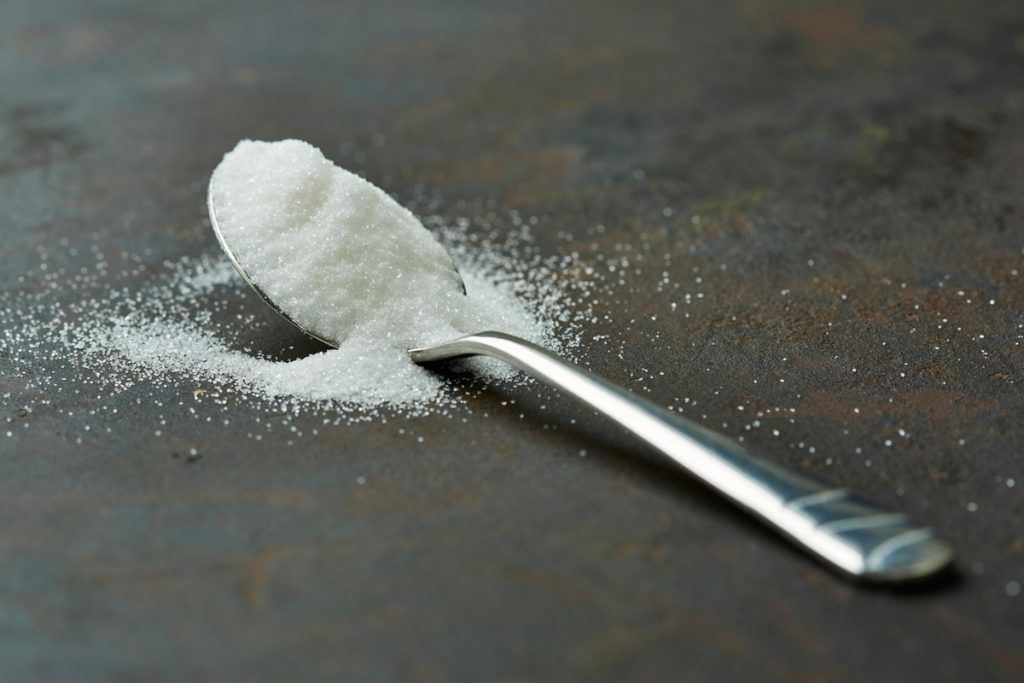 a heaped teaspoon of sugar
