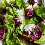 green salad recipe with colourful lettuce leaves