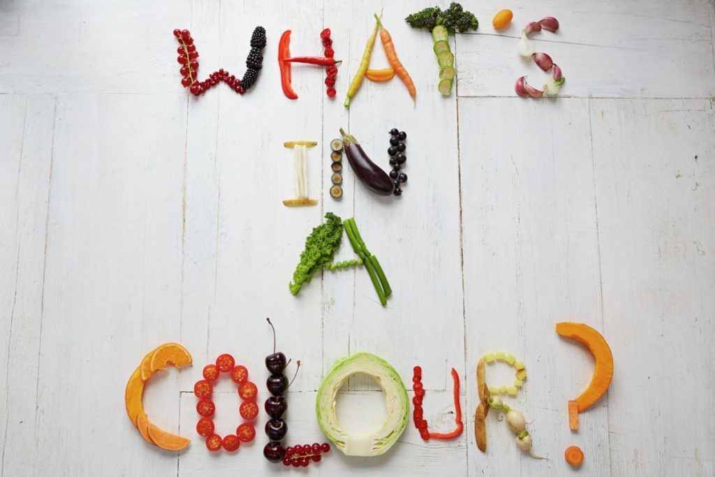 whats in a colour? written in fruit and veg