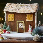 gingerbread house decorated for christmas
