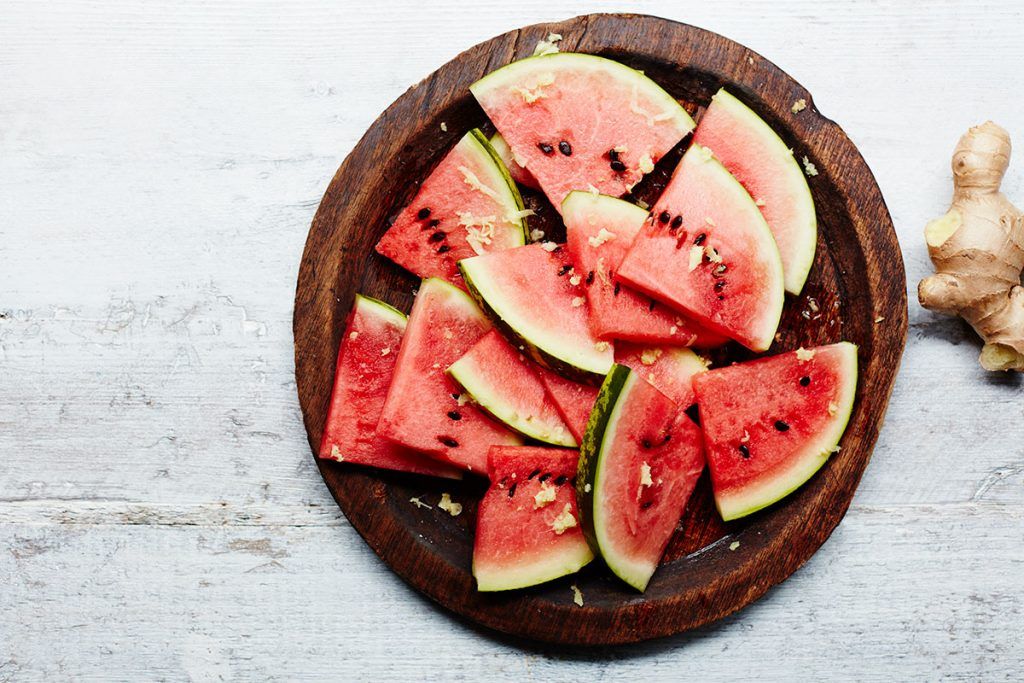 watermelon recipes - sliced watermelon on a plate