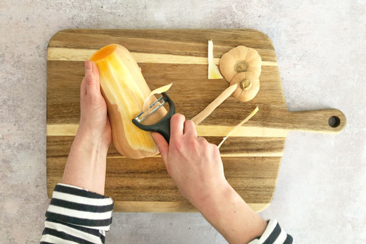 How to chop a butternut squash equipment: Step 4