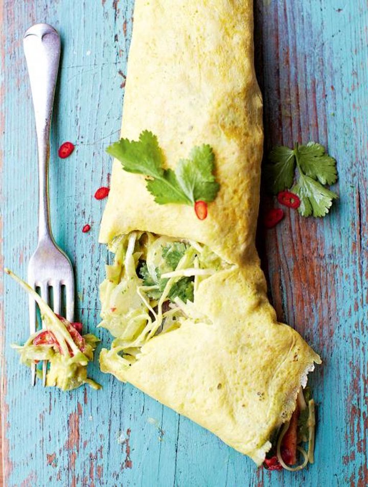 Mexican filled omelettes