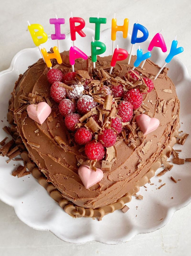 yummy chocolate birthday cake