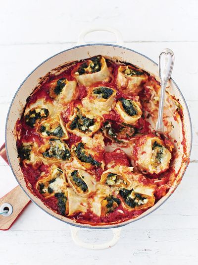 Squash & spinach pasta rotolo | Jamie Oliver recipes