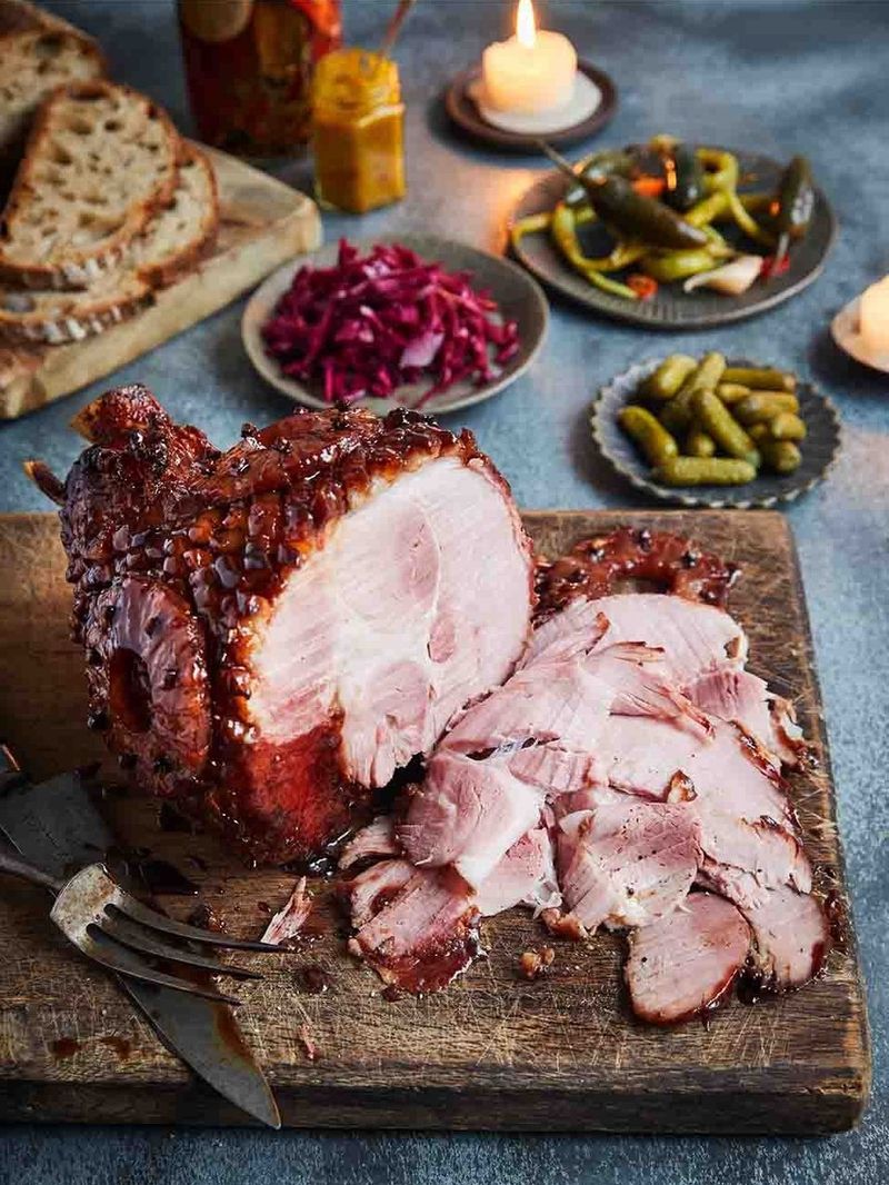 Glazed mulled wine ham | Jamie Oliver recipes