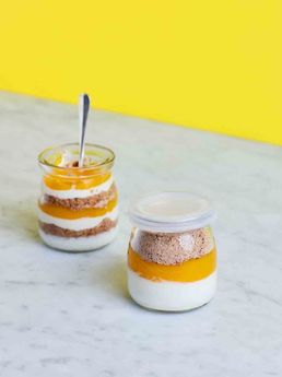 Mango & yoghurt layer pots