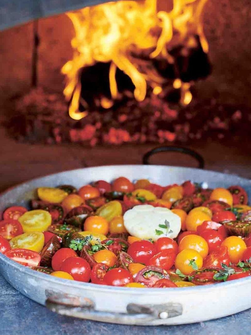 lobby scherm bijeenkomst Roasted tomatoes | Jamie Oliver recipes