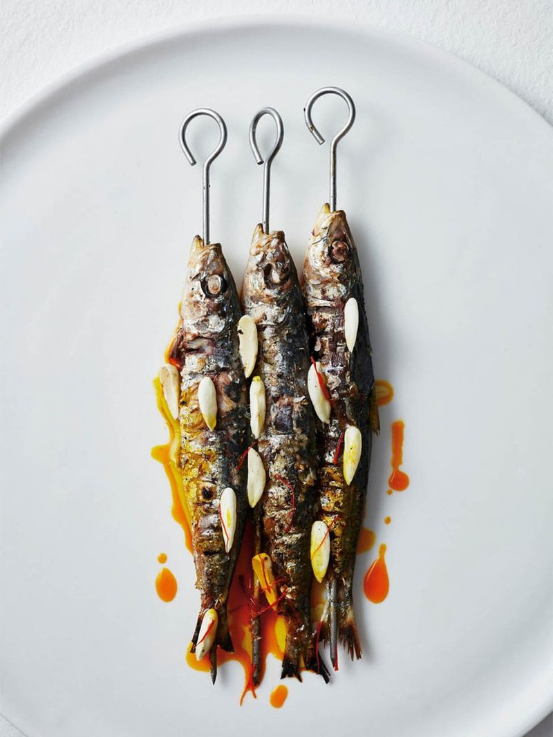 Charcoal sardines  Jamie Oliver recipes