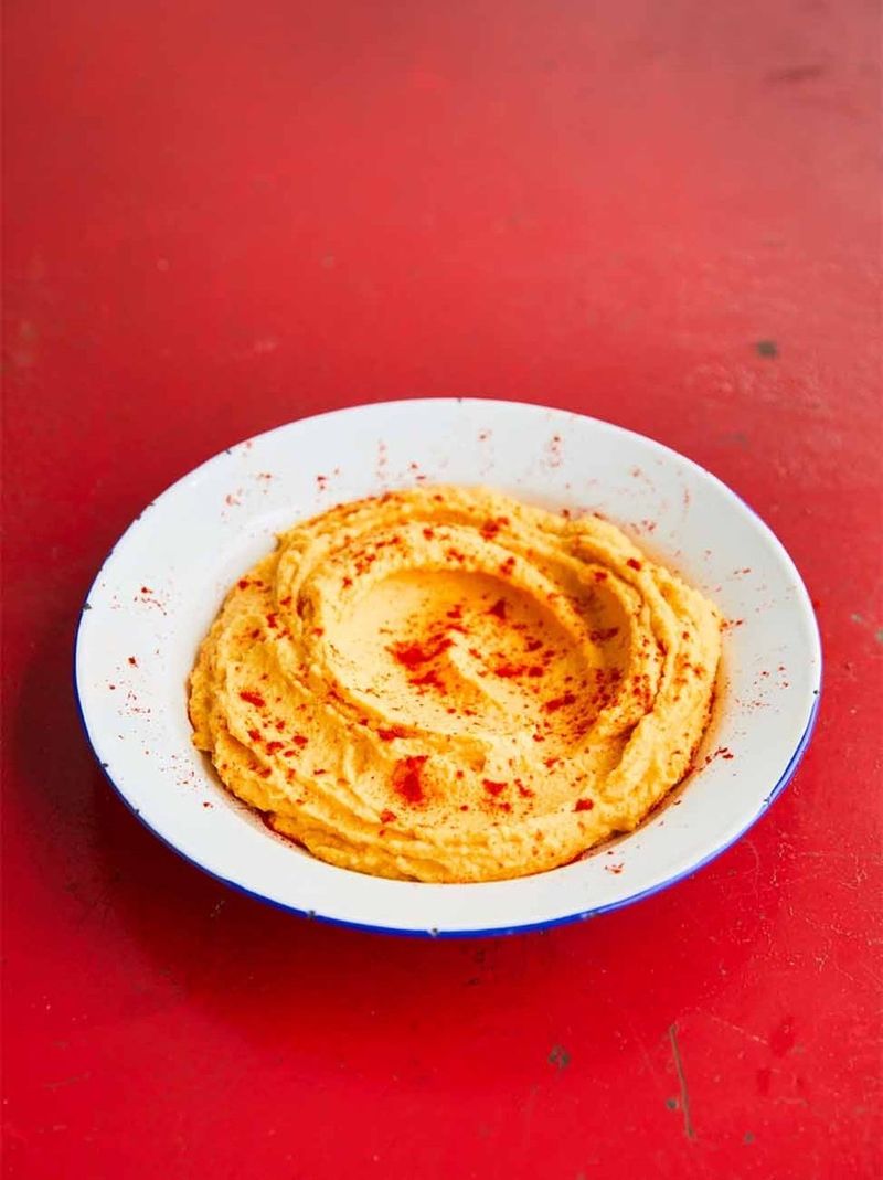 Roasted pumpkin houmous Jamie Oliver recipes