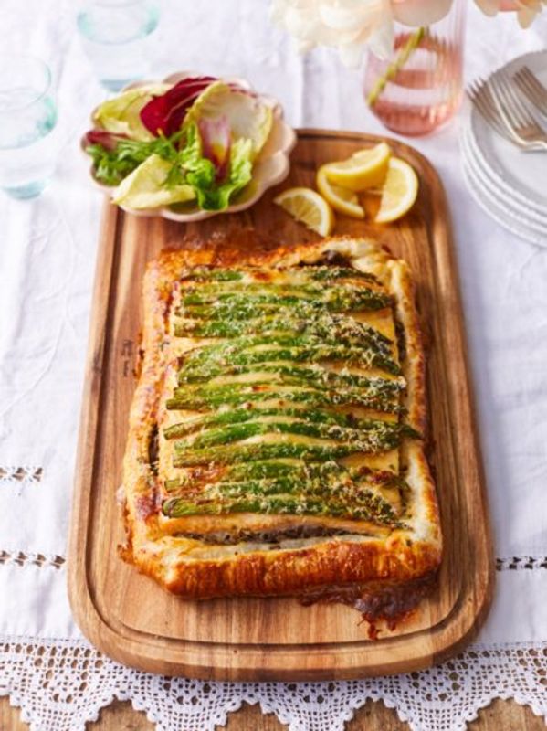 Salmon & asparagus en croûte