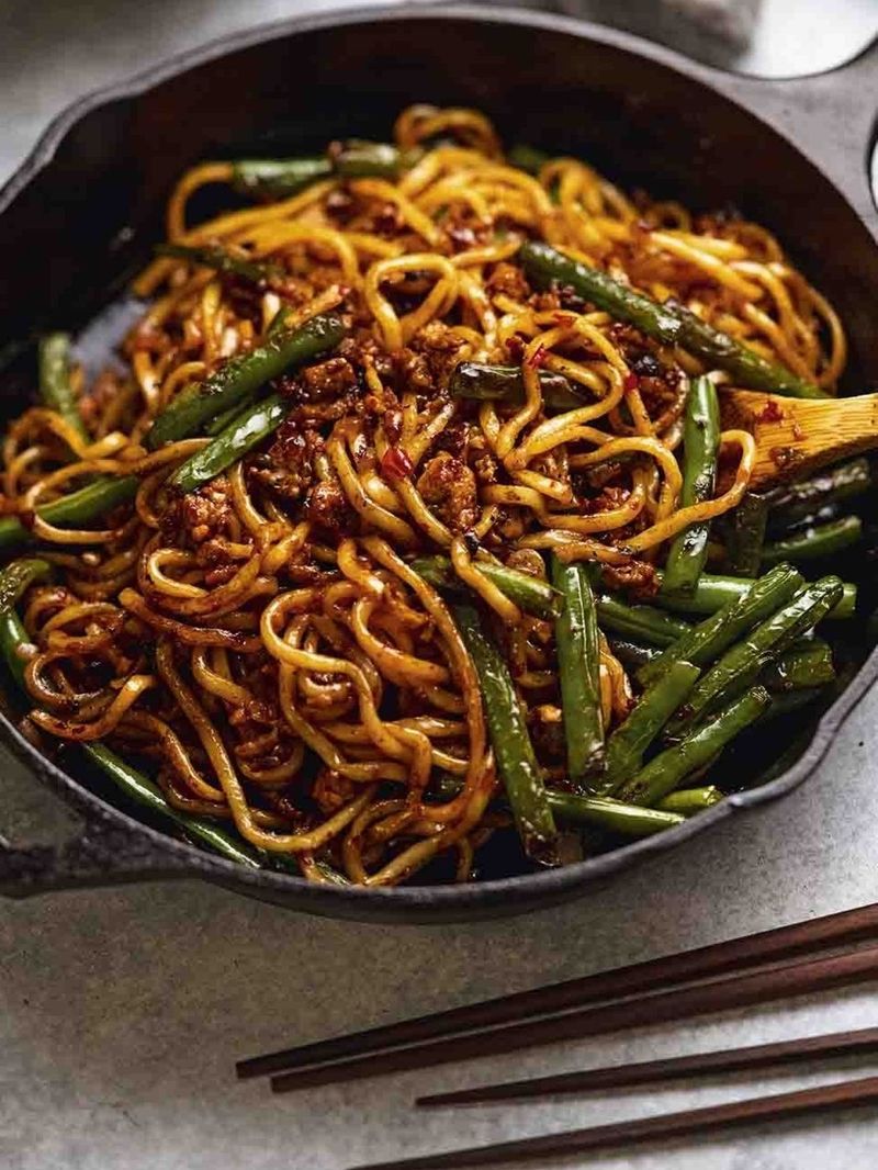 Spicy Sichuan pork noodles