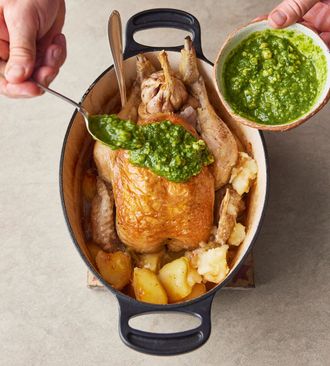 Pot-roast chicken