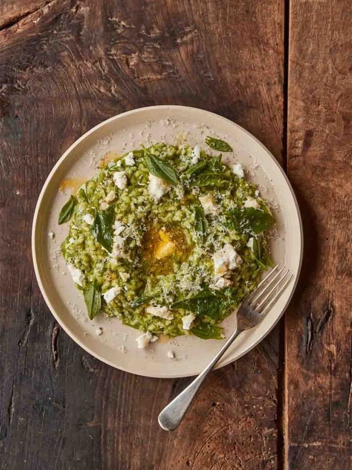 Spinach & goat's cheese risotto