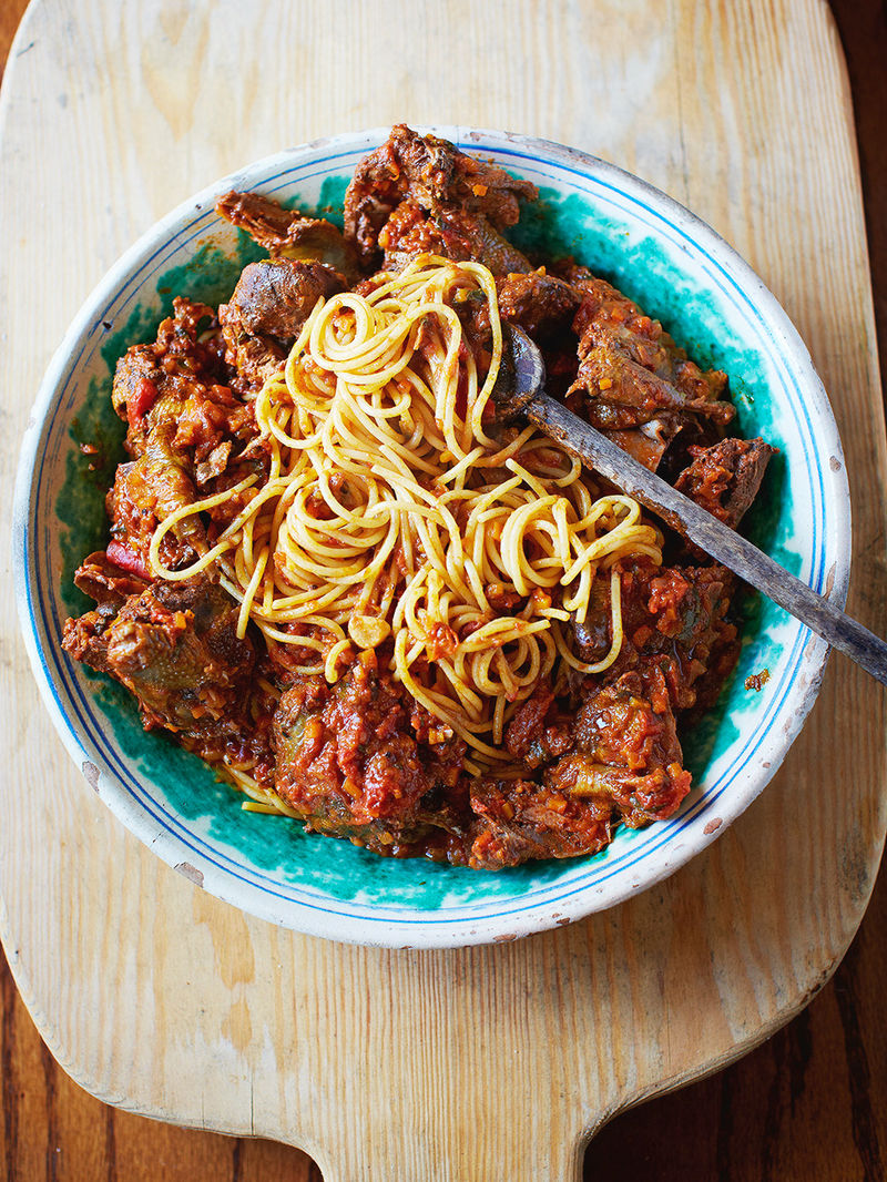 Spaghetti with wood pigeon ragù | Jamie Oliver