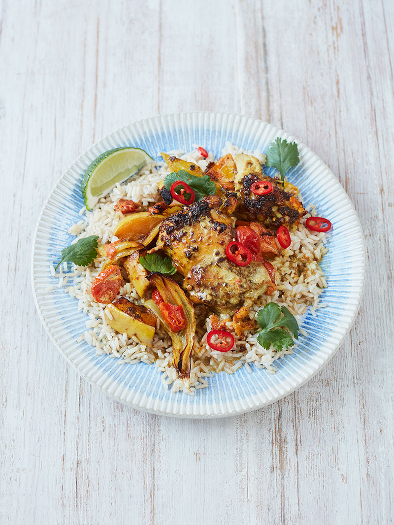 Super-simple chicken curry traybake | Chicken recipes | Jamie Oliver