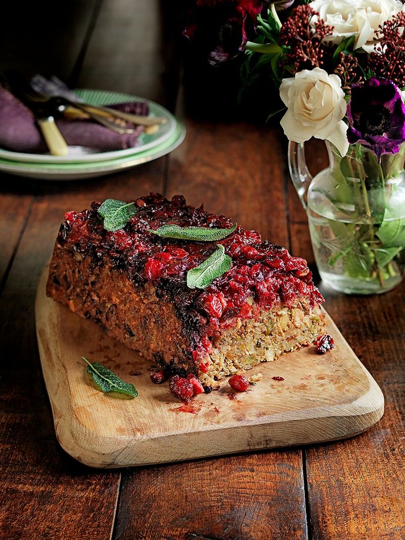 Nut Roast With Cranberries  