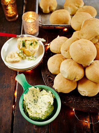 Mega dough balls with garlic butter