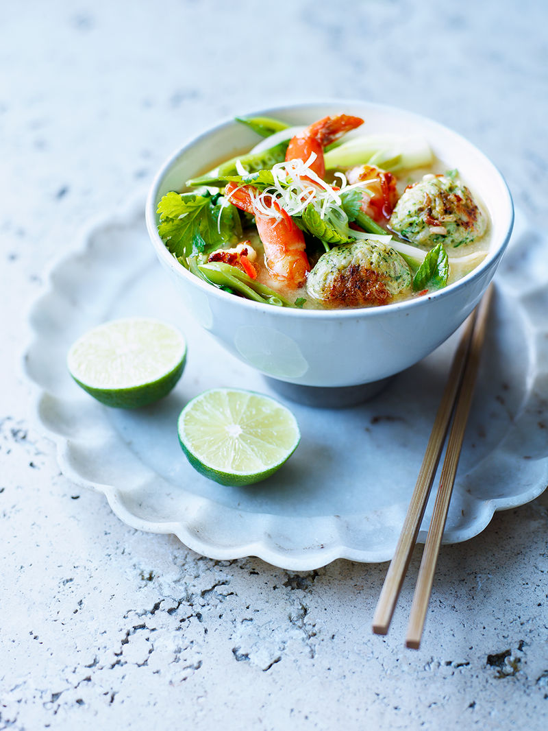 Asian chicken rice balls & broth| Chicken recipes | Jamie Oliver