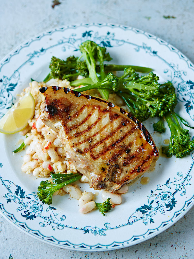 Grilled pork chops | Pork recipes | Jamie Oliver recipes