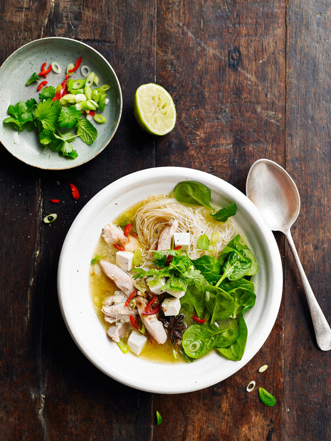Chicken & tofu noodle soup| Jamie Oliver soup recipes