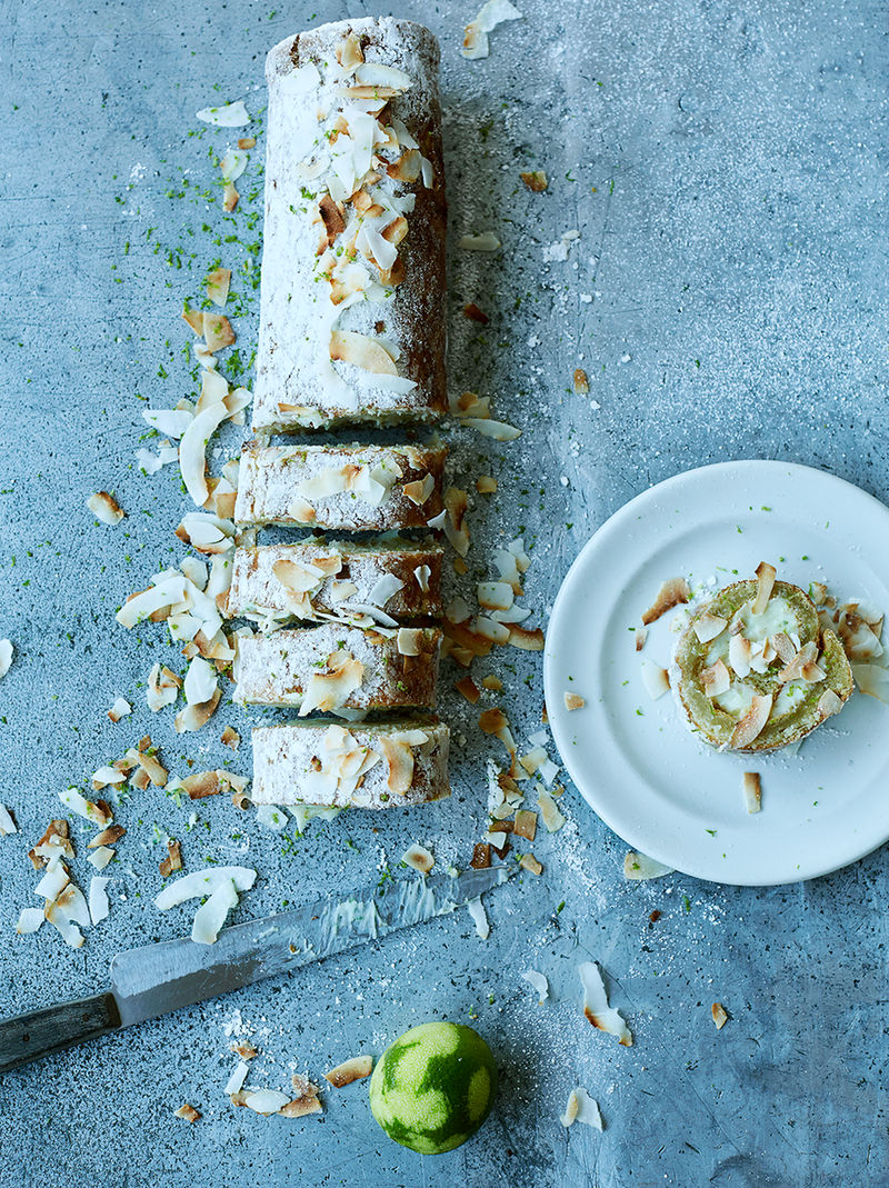 Lime and coconut roulade | Chocolate recipes | Jamie magazine