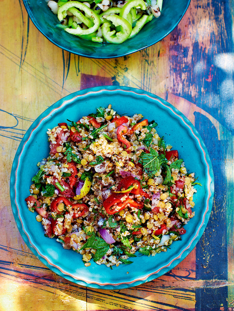 ordningen Fødested vil beslutte Bulgur Wheat & Lentil Salad | Vegetable Recipes | Jamie Oliver