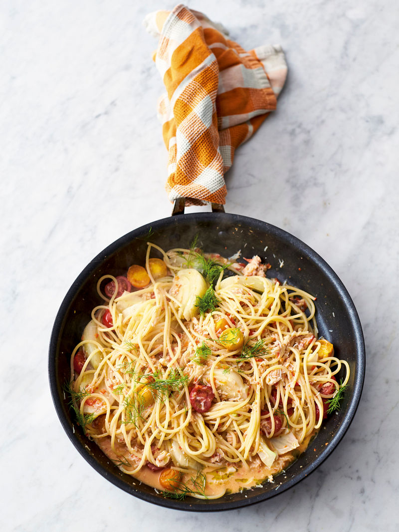 Fennel & crab pasta recipe | Jamie Oliver pasta recipes