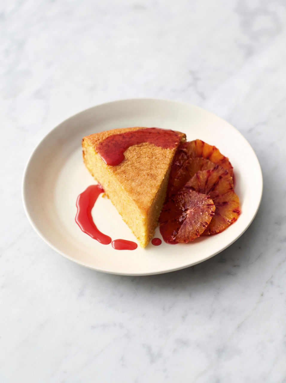 Cherry Almond Polenta Cake - Eat Love Eat